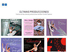 Tablet Screenshot of elisacarrillodanceproductions.com